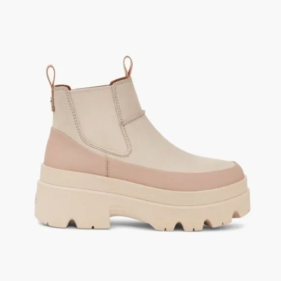 UGG Brisbane Waterproof Platform Chelsea Boot - Sea Salt 7 - Picture 2 of 11